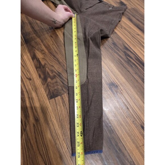 Equilibre Full Seat Riding Breeches Plaid Suede Patch IT 46 US 30 Equestrian - Picture 11 of 13